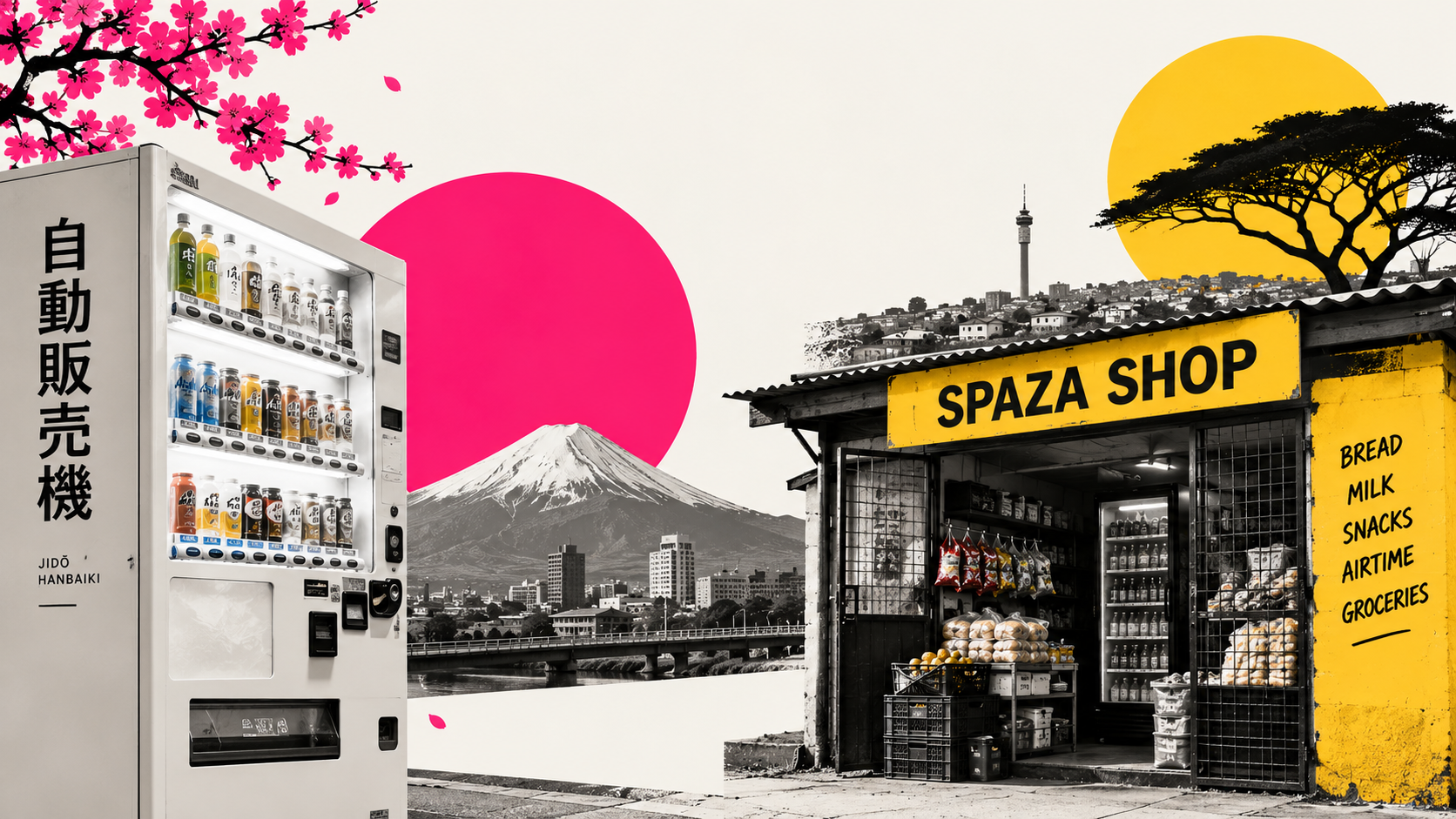 Japan's Vending Machines vs South Africa's Spaza Shops: Two Very Different Ways to Buy Convenience