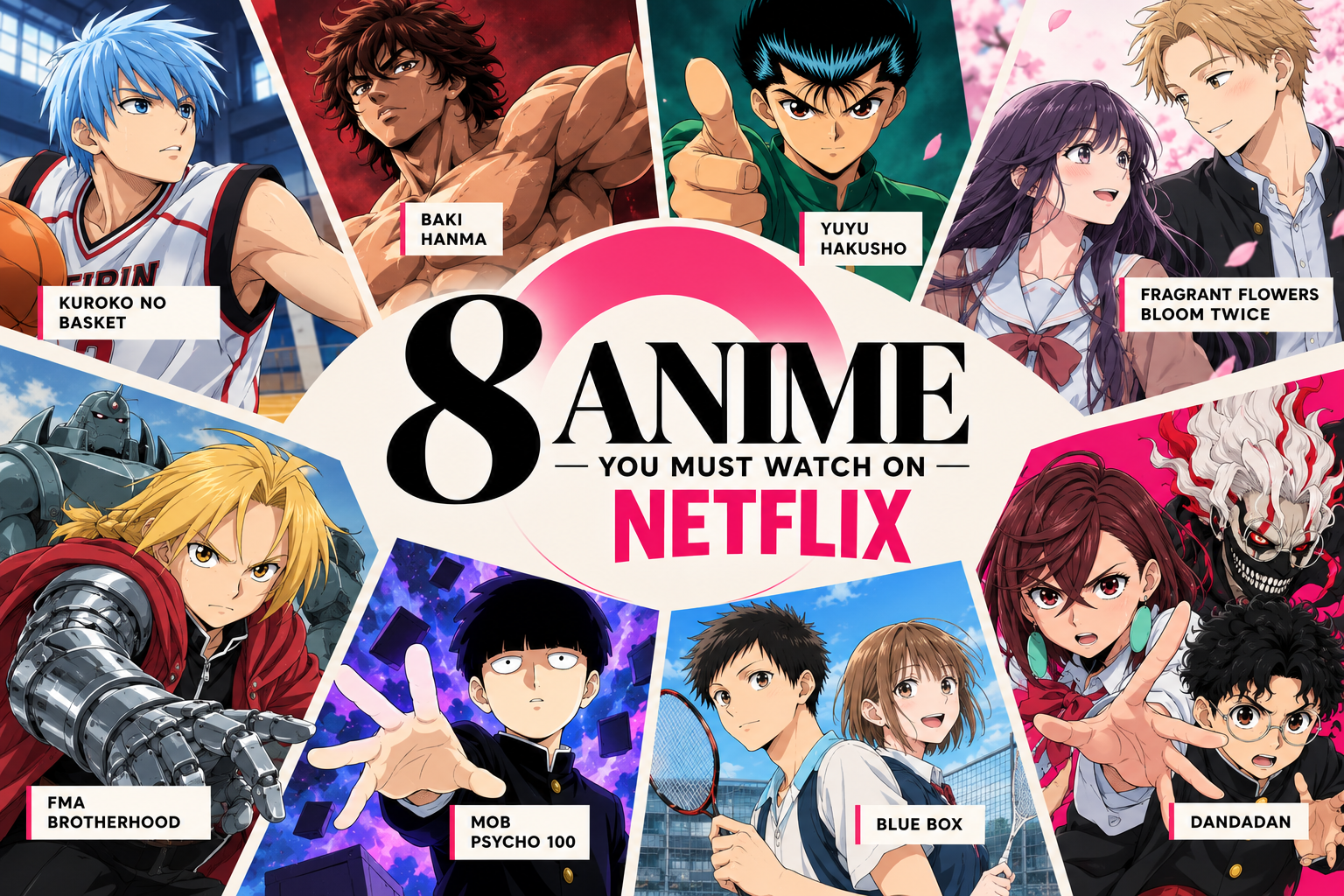 8 ANIME YOU MUST WATCH ON NETFLIX